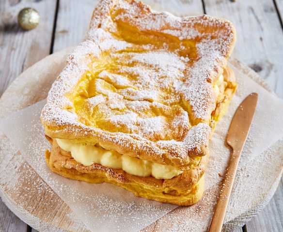 Torta bignè al cioccolato bianco