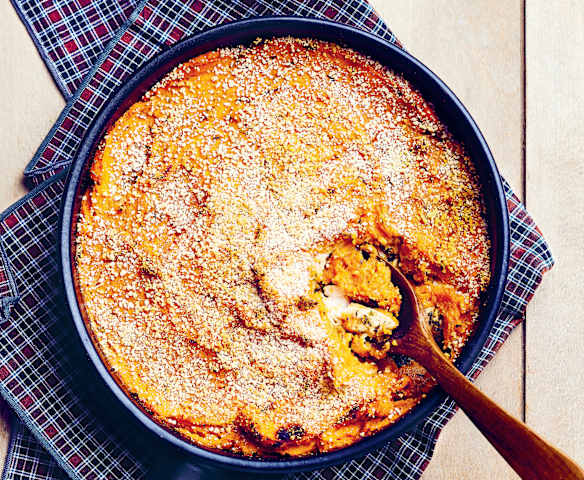 Parmentier de poulet à la patate douce