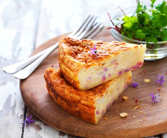Quiche lorraine façon gâteau magique