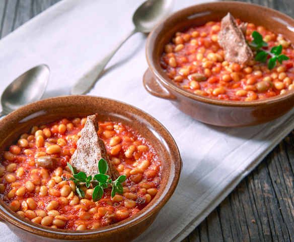 Fagioli di soia alla mediterranea (vegan)