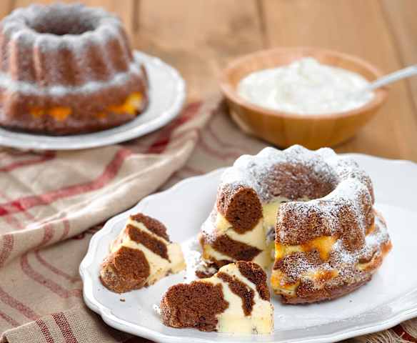 Bábovka plněná tvarohem