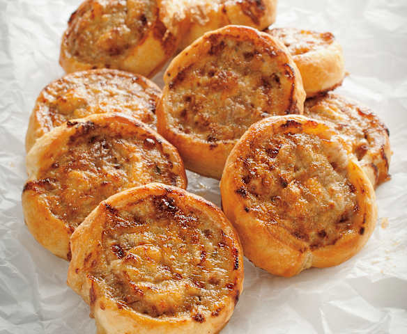 Molinetes de hojaldre y ternera