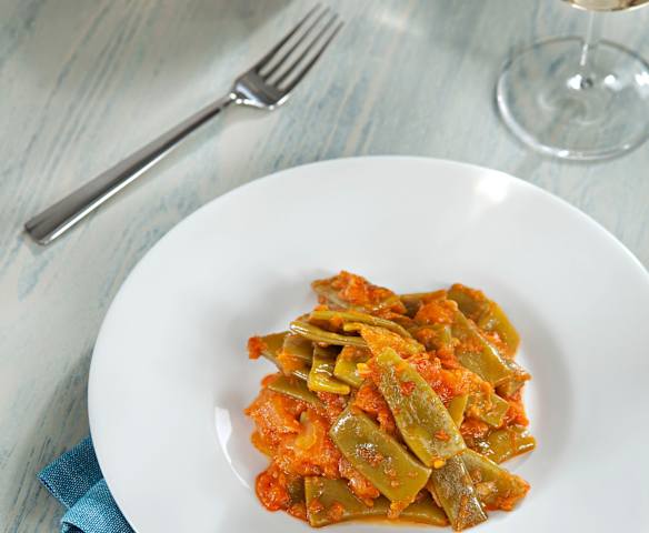 Judías verdes con tomate
