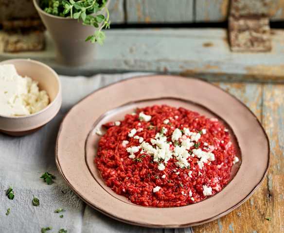 Risoto de beterraba