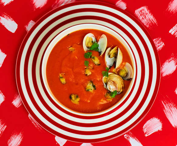 Manhattan Clam Chowder (Zuppa di vongole)