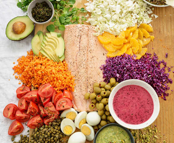 Salada desconstruída