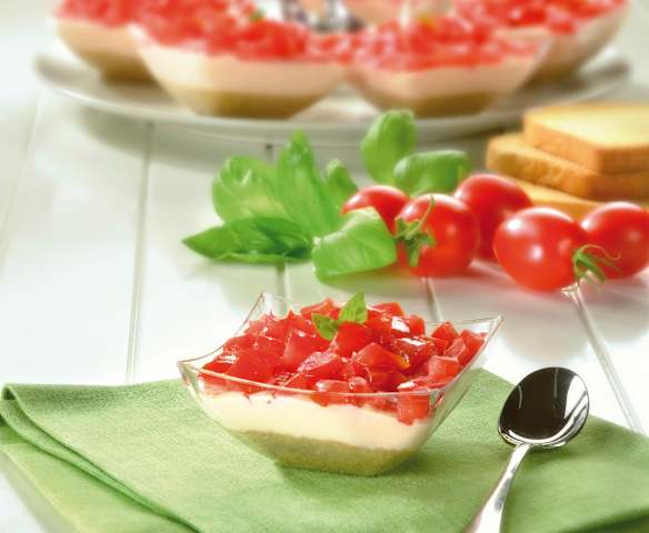 Mini cheesecake al pomodoro