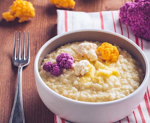 Risotto alla crema di cavolfiore e brie