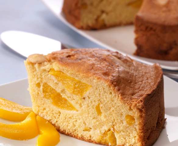 Torta alle pesche