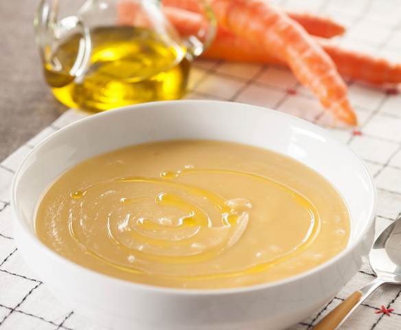 Crema de judías blancas y verduras