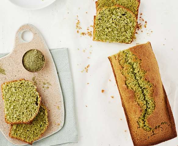 Bizcocho de té matcha y coco