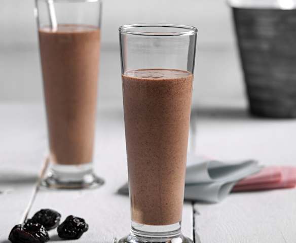 Smoothie de chocolate y ciruelas pasas