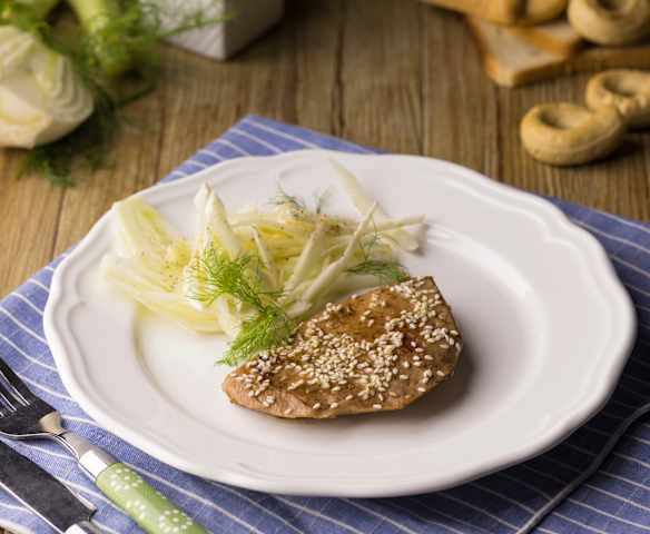 Tonno sottovuoto in salsa teriyaki