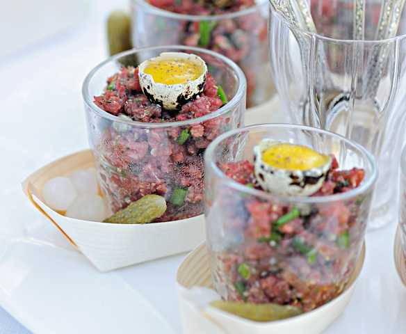 Petits tartares de bœuf