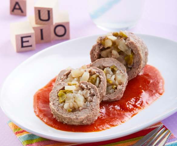 Rollitos de carne con caldillo