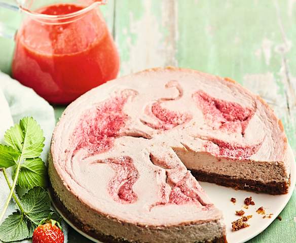 Cheesecake fraise-citron vert