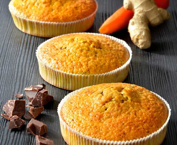 Tortine di carote e cioccolato