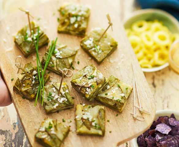 Tortilla aux pois gourmands