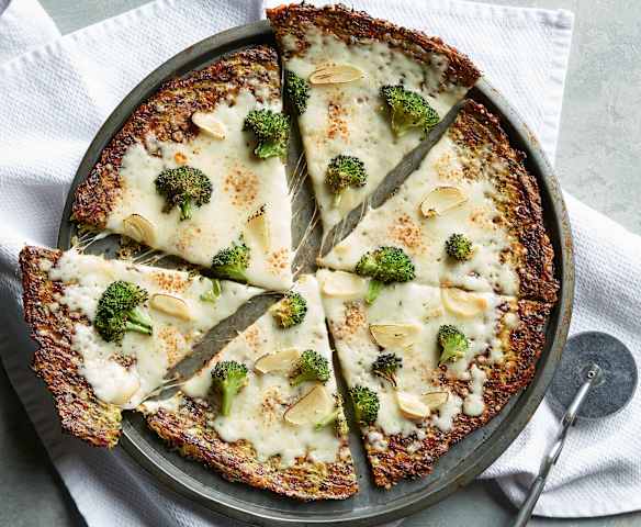 Broccoli Pizza Crust with Cheese Broccoli Pizza Crust with Cheese