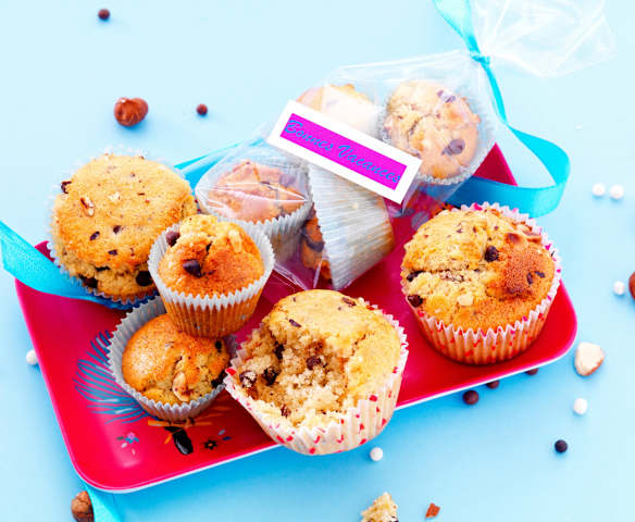 Minimuffins chocolat-noisette