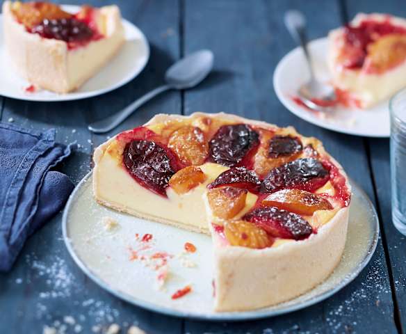 Flan pâtissier aux prunes