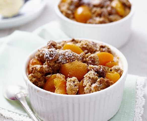Crumble di albicocche (senza glutine)