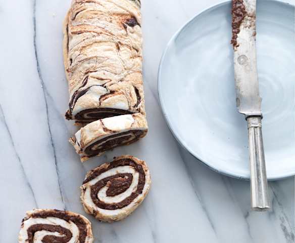 Torta de chocolate e castanha