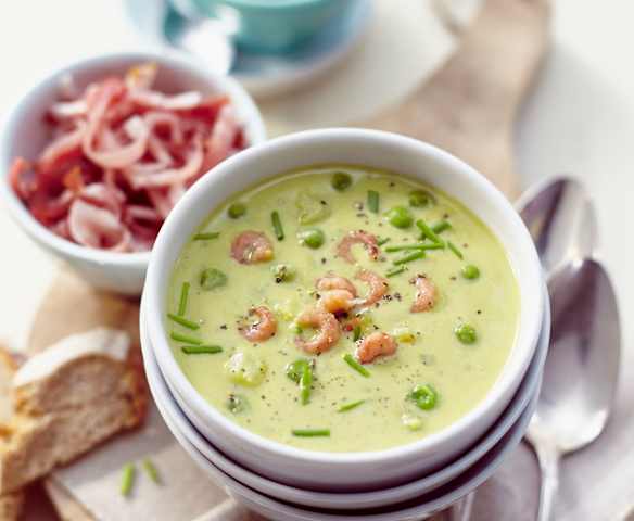 Zweierlei Erbsensuppe