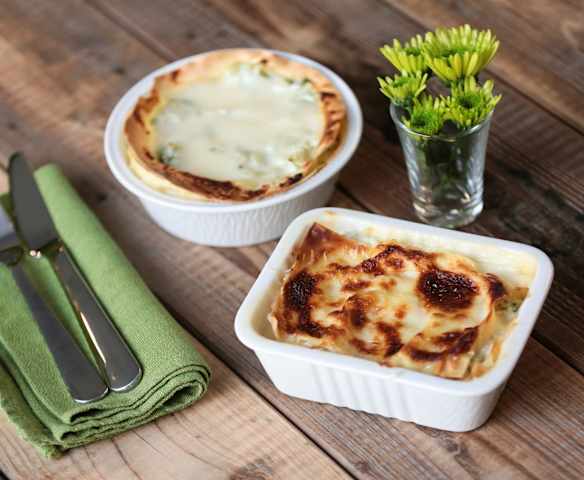 Lasagne con i broccoletti e salsa al pecorino romano DOP (di Francesca Romana Barberini)