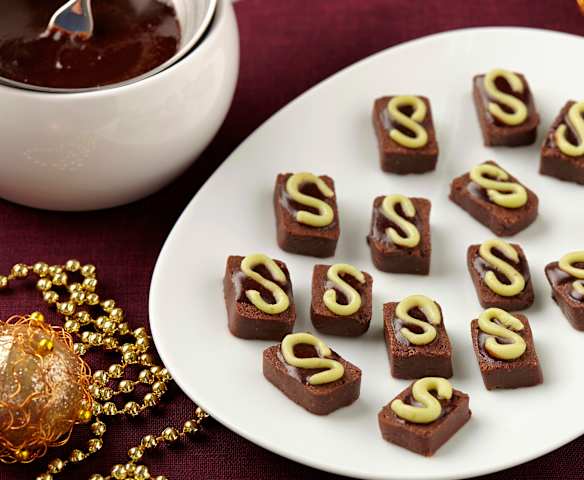 Peprmintové čokoládové bonbóny - nepečené