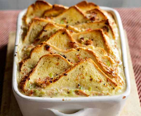 Savoury Bread and Butter Pudding Savoury Bread and Butter Pudding
