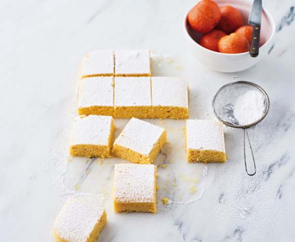 Quadrados de tangerina