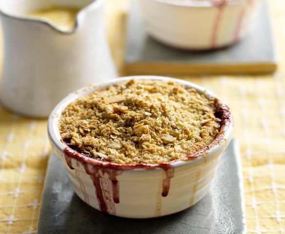 Pear and Blueberry Crumble