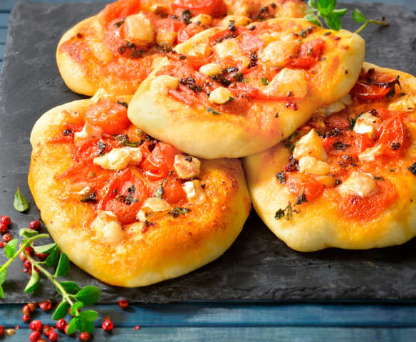 Pizzette al formaggio di capra