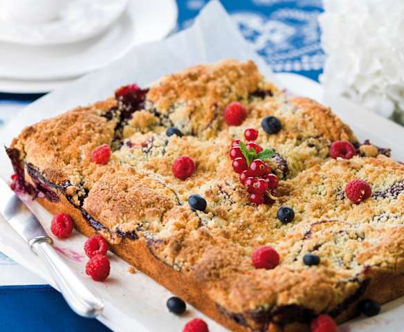 Crocante de frutos vermelhos