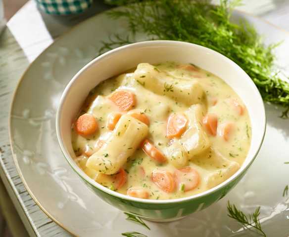 Möhren-Senfgurken-Ragout