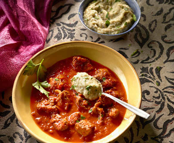 Lammragout mit Auberginenpüree - Hünkâr Beğendi