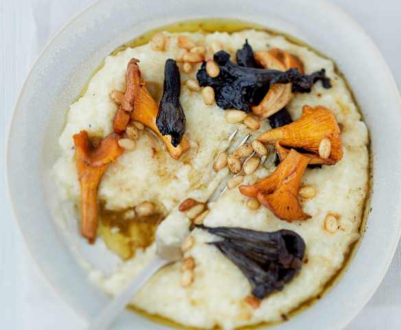 Menu veggie - Risotto forestier aux pignons