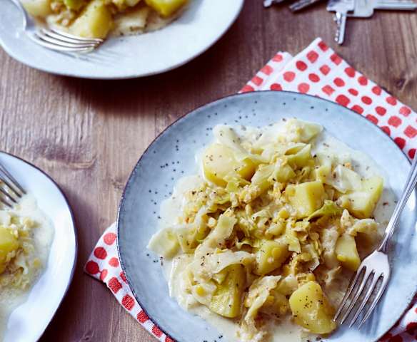 Spitzkohl-Kartoffel-Gemüse