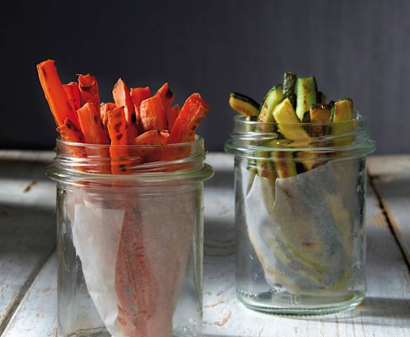 Patatine di carote e zucchine