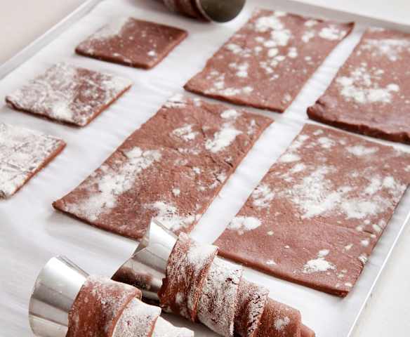 Pasta sfoglia al cacao