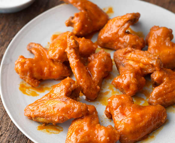 Hot Wings with Blue Cheese Dip
