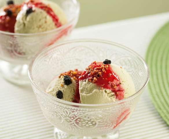 Helado mantecado de matcha