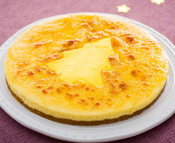 Tarta de crema catalana a la naranja
