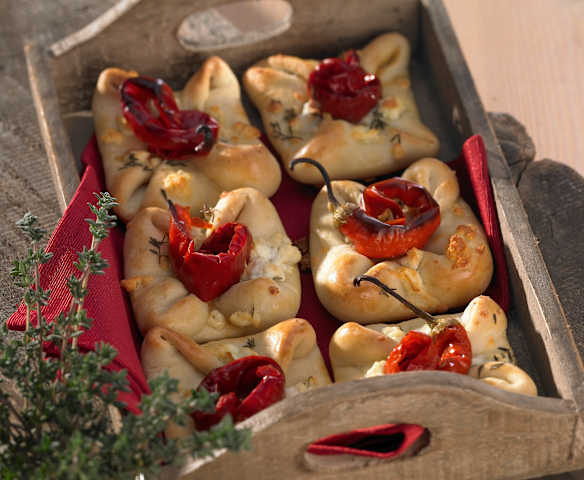 Teigtaschen mit Fetakäse