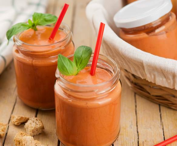 Gazpacho di pomodoro e basilico