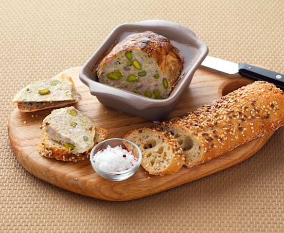 Terina z vepřového a bažantího masa s pistáciemi