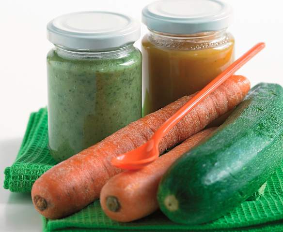 Puré de legumes com carne