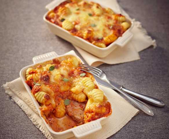 Schweinefilet mit Gnocchi aus dem Ofen