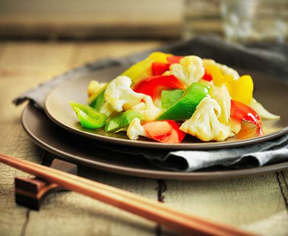 炒五色蔬菜